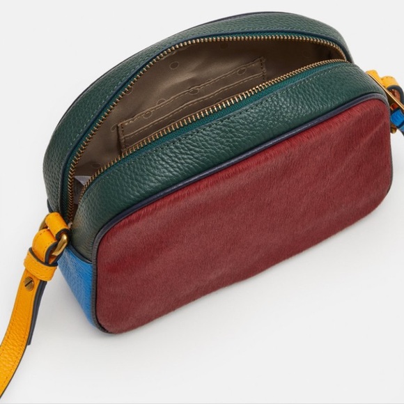 J. Crew Bags J Crew Devon Camera Bag Colorblock Calf Hair Poshmark